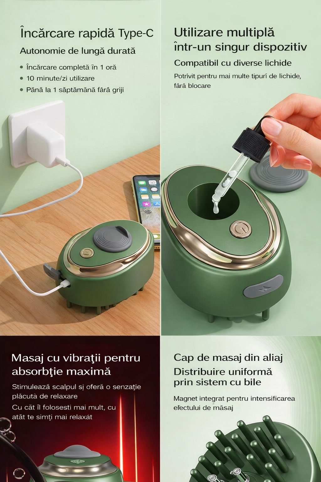 Perie Magică cu Aplicator de Ulei